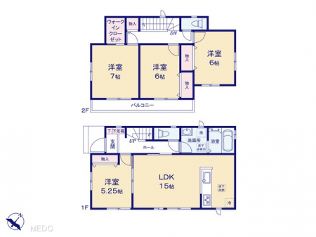 @Ԏ`Floor plan`2-2}ʂƈقȂꍇ͌D