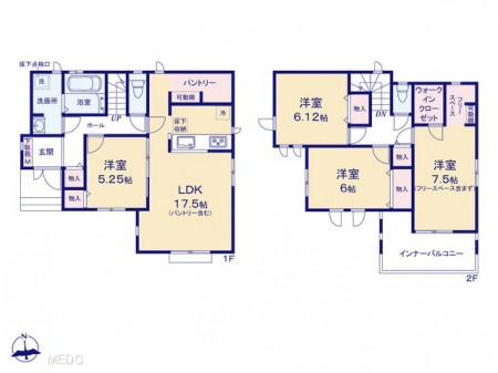 @Ԏ聟P`Floor plan`@}ʂƈقȂꍇ͌D