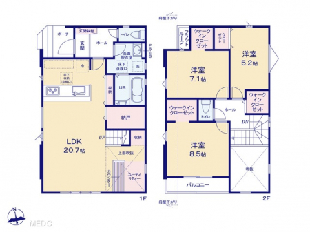 @Ԏ聟2`Floor plan`  }ʂƈقȂꍇ͌D