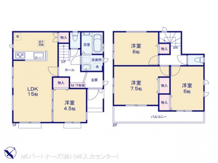 @Ԏ聟2-F`Floor plan`@}ʂƈقȂꍇ͌D