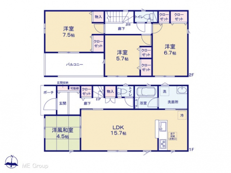 @Ԏ聟P`Floor plan`@}ʂƈقȂꍇ͌D