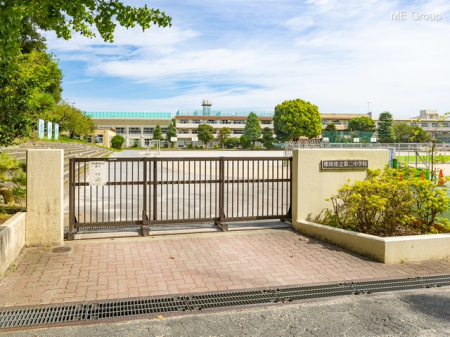 周辺環境　中学校 380m 市川市立第二中学校
