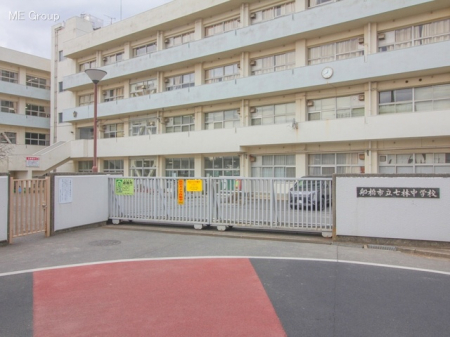 周辺環境　中学校 1200m 船橋市立七林中学校
