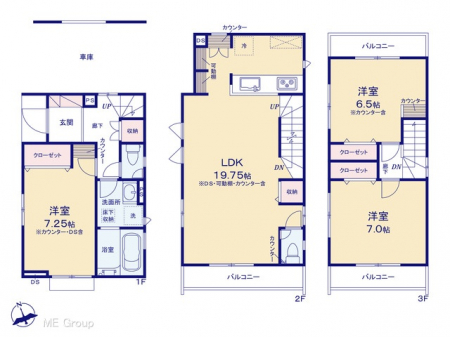 @Ԏ聟P`Floor plan`@}ʂƈقȂꍇ͌D