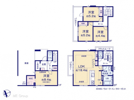 �@�Ԏ�聟�Q�������`Floor plan�`�@�}�ʂƈقȂ�ꍇ�͌�����D��