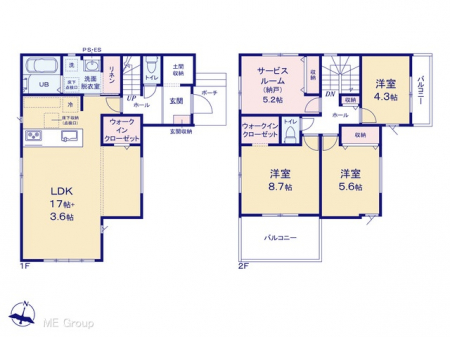 �@�Ԏ�聟�S�������`Floor plan�`�@�}�ʂƈقȂ�ꍇ�͌�����D��