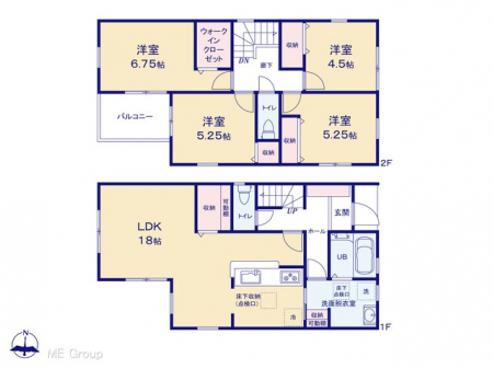 �@�Ԏ�聟2�������`Floor plan�`  �}�ʂƈقȂ�ꍇ�͌�����D��v���܂��B