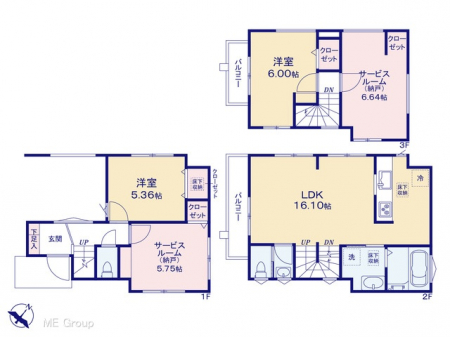 �@�Ԏ�聟�P�������`Floor plan�`�@�}�ʂƈقȂ�ꍇ�͌�����D��