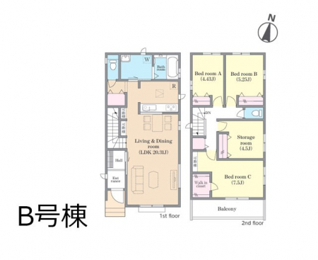 �@�Ԏ�聟B�������`Floor plan�`�@�}�ʂƈقȂ�ꍇ�͌�����D��v���܂��B