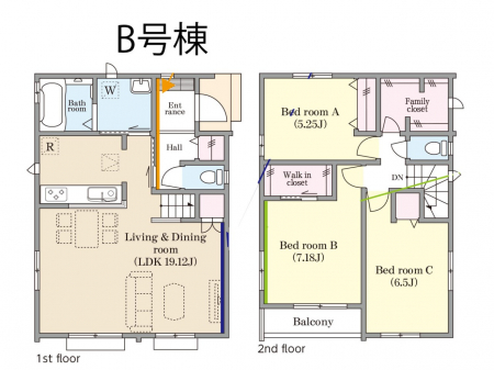 �@�Ԏ�聟B�������`Floor plan�`�@�}�ʂƈقȂ�ꍇ�͌�����D��v���܂��B