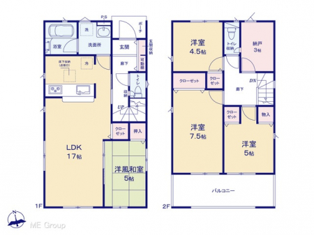 �@�Ԏ�聟�R�������`Floor plan�`�@�}�ʂƈقȂ�ꍇ�͌�����D��
