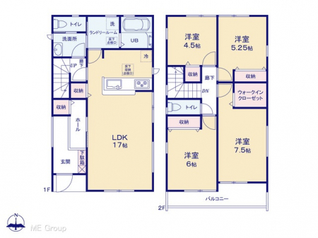 �@�Ԏ�聟1�������`Floor plan�`  �}�ʂƈقȂ�ꍇ�͌�����D��v���܂��B
