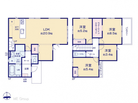 �@�Ԏ�聟�P�������`Floor plan�`�@�}�ʂƈقȂ�ꍇ�͌�����D��