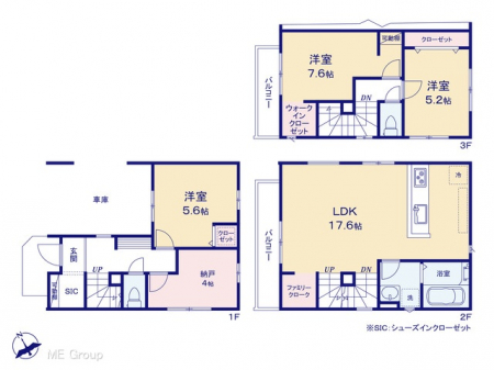 �@�Ԏ��`Floor plan�`�@�}�ʂƈقȂ�ꍇ�͌�����D��