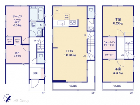 �@�Ԏ�聟�Q�������`Floor plan�`�@�}�ʂƈقȂ�ꍇ�͌�����D��