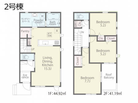 �@�Ԏ�聟�Q�������`Floor plan�`�@�}�ʂƈقȂ�ꍇ�͌�����D��v���܂��B