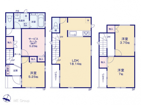 @Ԏ聟H`Floor plan`@}ʂƈقȂꍇ͌D