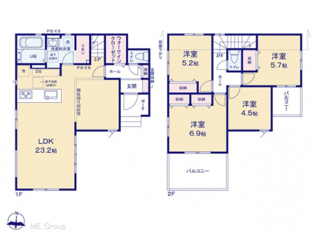 �@�Ԏ��`Floor plan�`�}�ʂƈقȂ�ꍇ�͌�����D��  
