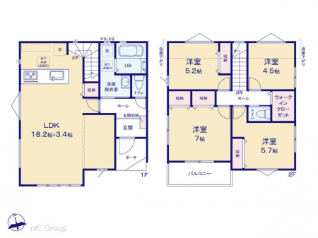 �@�Ԏ�聟�R�������`Floor plan�`  �}�ʂƈقȂ�ꍇ�͌�����D��v���܂��B
