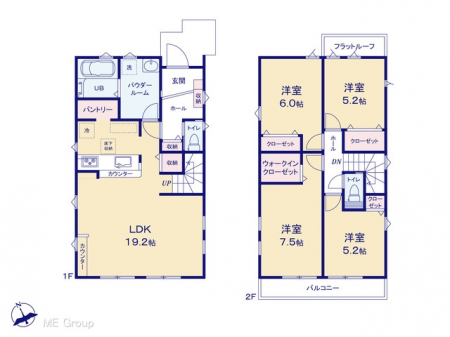 �@�Ԏ�聟2�������`Floor plan�`�@�}�ʂƈقȂ�ꍇ�͌�����D��