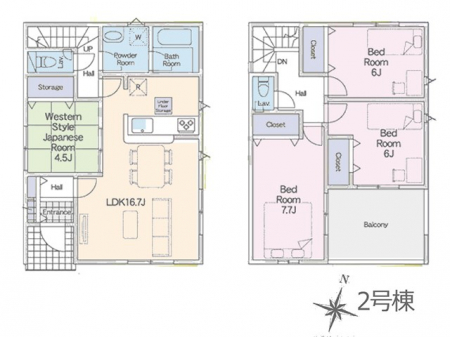 �@�Ԏ�聟�Q�������`Floor plan�`�@�}�ʂƈقȂ�ꍇ�͌�����D��v���܂��B