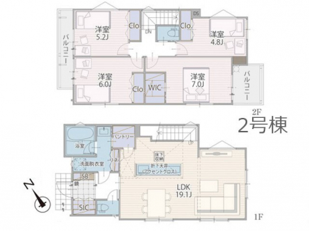 �@�Ԏ�聟�Q�������`Floor plan�`�@�}�ʂƈقȂ�ꍇ�͌�����D��v���܂��B