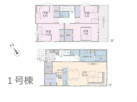 �@�Ԏ�聟�P�������`Floor plan�`�@�}�ʂƈقȂ�ꍇ�͌�����D��v���܂��B