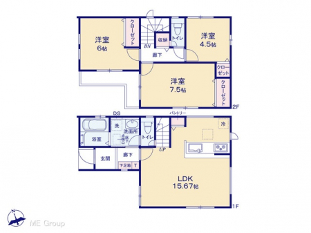 �@�Ԏ�聟�P�������`Floor plan�`�@�}�ʂƈقȂ�ꍇ�͌�����D��