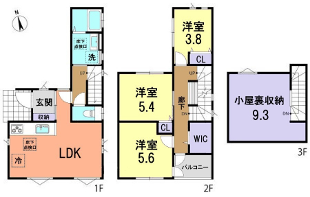 �@�Ԏ��-Floor plan-  �}�ʂƈقȂ�ꍇ�͌�����D��v���܂��B
