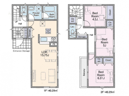 �@�Ԏ��`Floor plan�`�@�}�ʂƈقȂ�ꍇ�͌�����D��v���܂��B