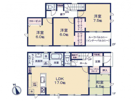 �@�Ԏ��`Floor plan�`�@�}�ʂƈقȂ�ꍇ�͌�����D��v���܂��B