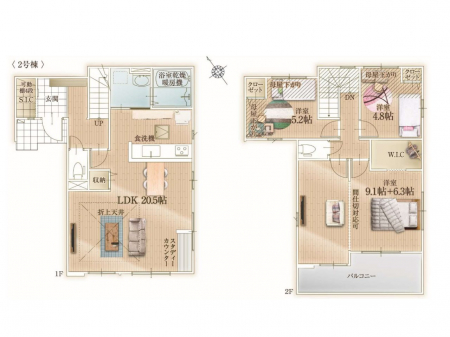 �@�Ԏ��`Floor plan�`�@�}�ʂƈقȂ�ꍇ�͌�����D��v���܂��B
