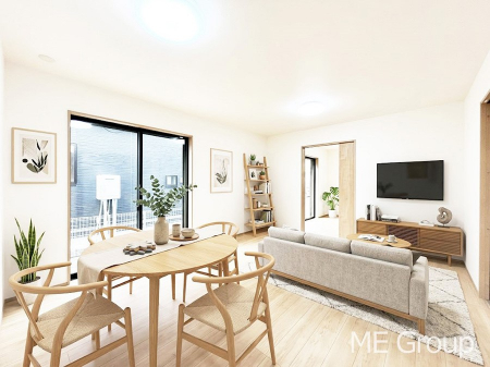 ���r���O�@�����`Living�`�@�O���̗��Ȃ��V���v���ł�������LDK�B�傫�ȑ�������������������ނ̂Ŏ��������邭�A�Ƒ��̌e���̏�Ƃ��ăs�b�^���ł��B�J�����Ɠ�������̗ǂ��𐥔񂲗����������I�@���Ƌ��CG�ł�