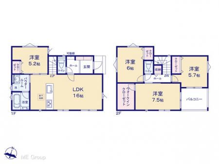 �@�Ԏ��`Floor plan�` �}�ʂƈقȂ�ꍇ�͌�����D��