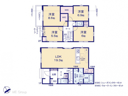 �@�Ԏ�聟1�������`Floor plan�`�}�ʂƈقȂ�ꍇ�͌�����D��  