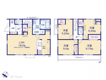 �@�Ԏ�聟�P�������`Floor plan�`�@�}�ʂƈقȂ�ꍇ�͌�����D��