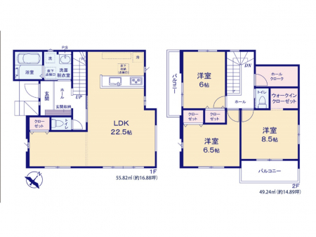 �@�Ԏ��`Floor plan�`�}�ʂƈقȂ�ꍇ�͌�����D��  