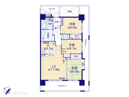 �@�Ԏ��`Floor plan�`�@�}�ʂƈقȂ�ꍇ�͌�����D��