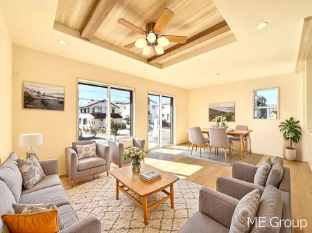 ���r���O�@�������P�������`Living�`�@�O���̗��Ȃ��V���v���ł�������LDK�B�傫�ȑ�������������������ނ̂Ŏ��������邭�A�Ƒ��̌e���̏�Ƃ��ăs�b�^���ł��B��������̗ǂ��𐥔񂲗����������I���Ƌ��CG�ł�