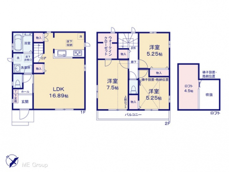 �@�Ԏ��`Floor plan�`�@�}�ʂƈقȂ�ꍇ�͌�����D��