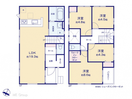 �@�Ԏ�聟�Q�������`Floor plan�`�@�}�ʂƈقȂ�ꍇ�͌�����D��