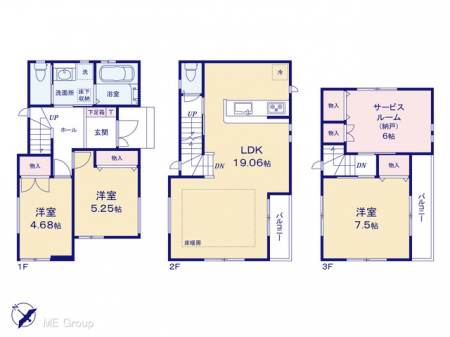 �@�Ԏ��`Floor plan�`�@�}�ʂƈقȂ�ꍇ�͌�����D��