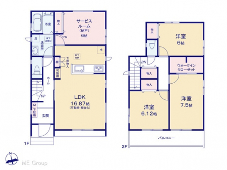 �@�Ԏ�聟2-L�������`Floor plan�`�@�}�ʂƈقȂ�ꍇ�͌�����D��v���܂��B