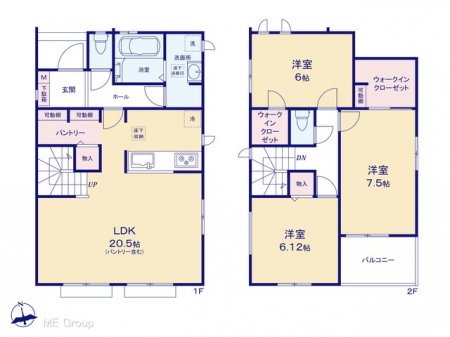�@�Ԏ�聟H�������`Floor plan�`�@�}�ʂƈقȂ�ꍇ�͌�����D��v���܂��B