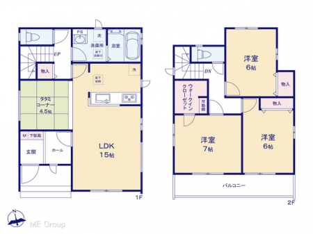 �@�Ԏ�聟M�������`Floor plan�`�@�}�ʂƈقȂ�ꍇ�͌�����D��v���܂��B