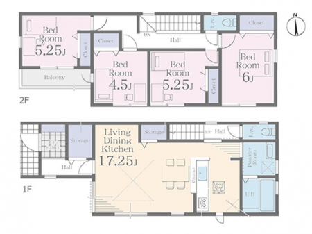�@�Ԏ��`Floor plan�`�@�}�ʂƈقȂ�ꍇ�͌�����D��v���܂��B