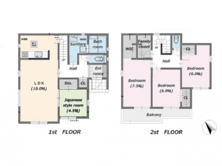 �@�Ԏ��`Floor plan�`�@�}�ʂƈقȂ�ꍇ�͌�����D��v���܂��B
