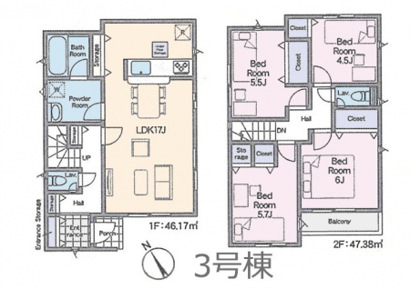 �@�Ԏ�聟3�������`Floor plan�`�}�ʂƈقȂ�ꍇ�͌�����D��  