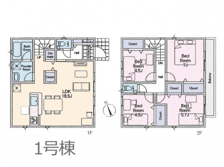 �@�Ԏ�聟�P�������`Floor plan�`�@�}�ʂƈقȂ�ꍇ�͌�����D��v���܂��B