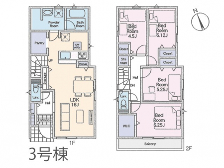 �@�Ԏ�聟�R�������`Floor plan�`�@�}�ʂƈقȂ�ꍇ�͌�����D��v���܂��B